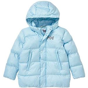 Helly Hansen Vika Puffy Geïsoleerde Water Repellant Hooded Jacket Unisex Kinderen, 640 Ice Blue