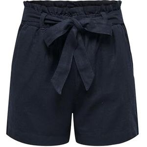 JDY Jdy Say Mw Linen Shorts Wvn Noos Damesshorts, Sky-kapitein