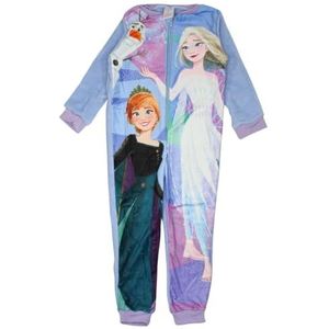 LA REINE DES NEIGES, Combinaison, Grenouillère, Garçon, Fille, (2 à 8 Ans) Mixte, Enfants, Zip, 1 Pièce, Doux, Mignon, Chaud, Pyjama, Barboteuse, DISNEY, Modèle WD14085 S1-3A, BLEU