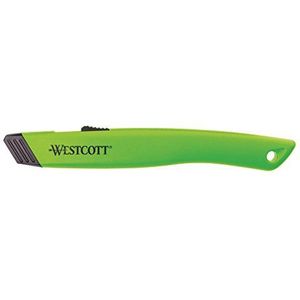 Westcott E-16475 00 veiligheidssnijder met automatisch intrekbaar keramisch veiligheidsmes, groen
