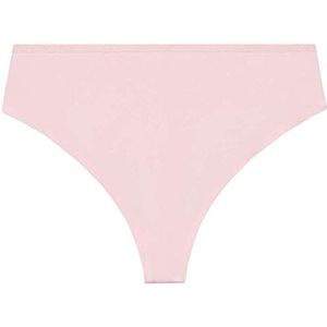 Savage X Fenty High Waist Microfiber Thong, Tanga Dames, Cotton Candy Pink (roze), 3 x, Cotton Candy Pink