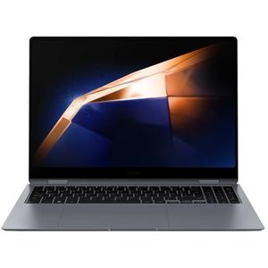 Samsung Galaxy Book4 Pro 360 Laptop 16 inch, Intel Evo Edition - Intel Core Ultra 7, 155H 16 GB RAM 512 GB SSD Intel ARC Graphics, antracietgrijs, toetsenbord AZERTY FR