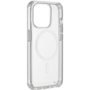 Hama Extreme Protect-hoes voor iPhone 15 Pro Max en MagSafe (D3O, schokbestendig, valbescherming, onbreekbaar, transparant, vergeelt niet, magnetische hoes voor inductief opladen)