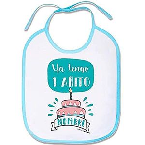Supermolon 03489 - babyslabbetje met veters, hemelsblauw, uniseks