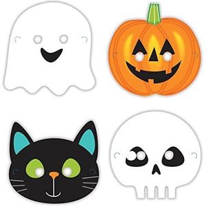 Amscan Internatinal Ltd Masques Halloween en carton x 4