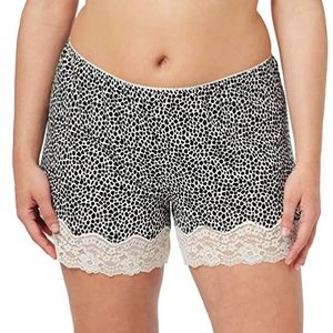 United Colors of Benetton Damesshorts, wit en zwart, met patroon, 64 l, L, Wit en zwart met patroon, 64 liter