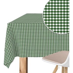 Martina Home Nappe en TéFLONÉE CONFECTIONNÉE Petit Vichy Vert Bouteille 240 x 140 cm