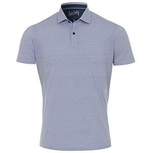 pure h. tico Poloshirt voor heren, medium blauw, maat XS, Middelblauwe print