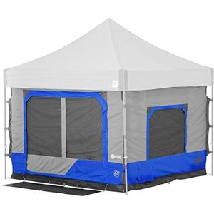 EZ UP Campingkubus 6,4 cm, verandert 3 m rechte luifel in een campingtent, koningsblauw (luifel/schuur niet inbegrepen)