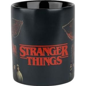 Konix Stranger Things Team vs Demogorgon thermobeker, 320 ml, zwart