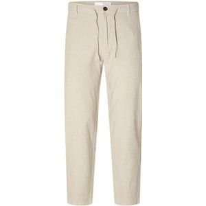 SELETED HOMME Slh172-slimtape Brody Linen Noos chinobroek voor heren, Vetiver/detail: haverwolmix