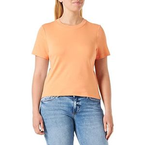 s.Oliver 2132220 T-shirt met korte mouwen voor dames, Oranje 2115