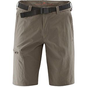 Maier Sports - Bermuda, outdoorbroek/functionele broek/shorts voor heren met bi-elastische riem, sneldrogend en waterdicht, Bruin - Teak/Bungee Cord