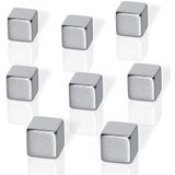 Be!Board B3101 neodymium magneten voor magneetborden 8 stuks 1 x 1 x1 cm, zilver