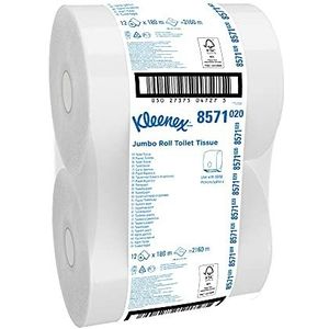 Kleenex Jumbo 8571-12 x 180 m, wit, 2-laags