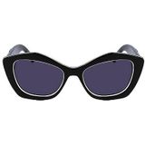 KARL LAGERFELD Kl6127s zonnebril voor dames, Zwart/Wit