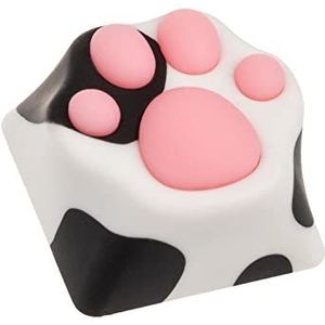 ZOMOPLUS Toetsenbord toetsen van vilt, zwart / wit / roze