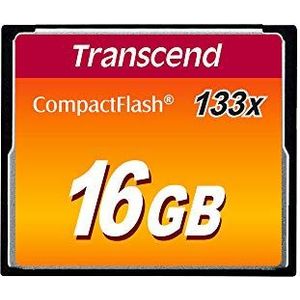 Transcend 16 GB geheugenkaart CompactFlash (CF) UDMA 4 133x TS16GCF133