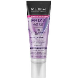 John Frieda Wunder Shot Extra sterk serum 4-in-1 - inhoud 10 ml - Frizz Ease serie - temt kroezen - beschermt tegen hitte en vocht