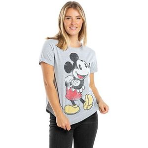 Disney mickey vintage dames t-shirt, grijs (Sport Grey Spo)