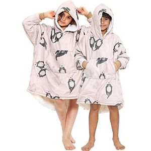 GC GAVENO CAVAILIA Uniseks oversized draagbare deken hoodie pullover Otter- Natural, één maat, Otter- Natural