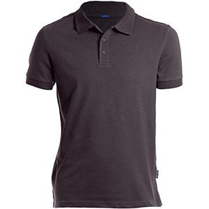 HRM Luxe heren poloshirts - hoogwaardig herenpoloshirt van 100% katoen - basic polo tot 60 graden, kleurecht, wasbaar, hoogwaardige en duurzame mannenkleding, donkergrijs (06), XXL, Donker Grijs (06)