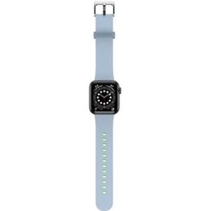 OtterBox All Day armband voor Apple Watch Series 9/8/7/6/SE 2e gen/SE 1e gen/5/4/3-38 mm/40 mm/41 mm, reservearmband van duurzame zachte siliconen voor Apple Watch, blauw/groen