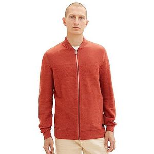 TOM TAILOR 1038208 Vest voor heren, 32799 - Red Tonal Multi Structure