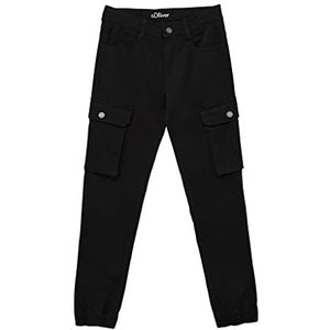 s.Oliver Seattle skinny lange broek voor jongens, zwart.