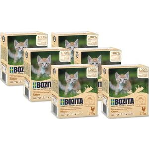 Bozita Multibox 6 x 370 g fingerfood in saus met kip voor kittens