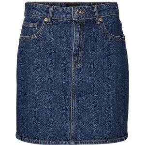 VERO MODA Vmtessa Hr Shorts Dnm Skirt Mix Ga Noos Damesrok, Donkerblauw denim