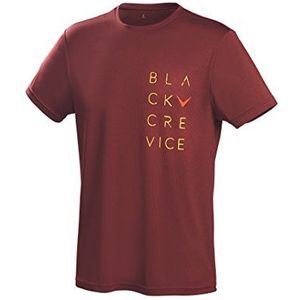 Black Crevice Functioneel T-shirt voor heren I T-shirts in verschillende kleuren en maten I gym heren bedrukt I sportshirt heren I fitness heren ademend, Acajou3