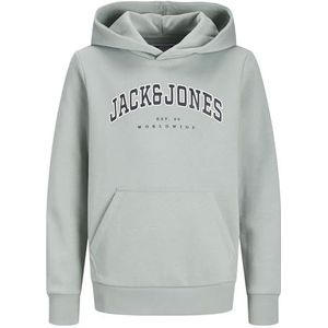 JACK & JONES Jjecaleb Varsity Sweat à capuche Noos Jnr pour garçon, Iceberg Green, 152