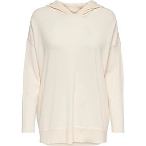 ONLY Onllely L/S Knt Sweatshirt met capuchon voor dames, Kleur: grijs