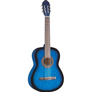 Eko Guitars CS-5 Blue Burst klassieke gitaar, studio-serie, schaal 3/4, kleur Blue Burst