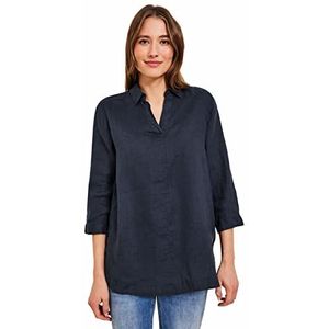 Cecil B343754 linnen blouse voor dames, Donkerblauw