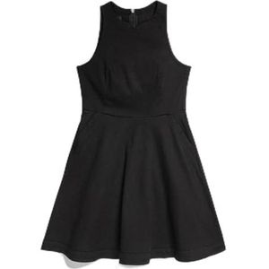 G-Star RAW Core Fit And Flare Kleid Vrijetijdsjurk voor dames, Blauw (Rinsed D16896-d696-082)