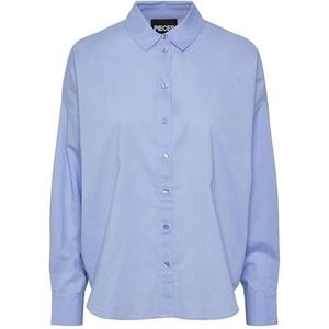 Pieces Pctanne Ls Loose Shirt Noos Bc Damesblouse, Hydrangea