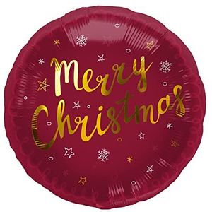 Folat 66097 folieballon ""Merry Christmas"", 45 cm, rood