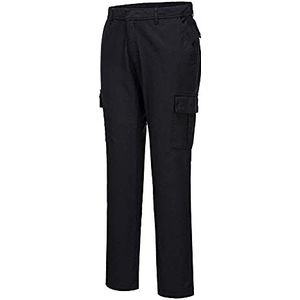 Portwest Pantalon combat Slim Stretch, Couleur: Noir, Taille: 46, S231BKR46