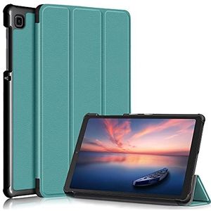 Beschermhoes voor Samsung Galaxy Tab A7 Lite 8,7 inch T220 / T225 2021, sta-functie van leer met magneten, inklapbaar, schokbestendig, voor tablets in groen