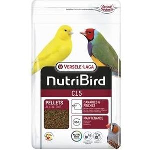 C15 Geëxtrudeerde granulaat - onderhoudsvoer voor kanaries, exotische en inheemse vogels 1kg Nutribird