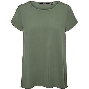 VERO MODA Vmbecca Plain Ss Top Ga Noos T-shirt voor dames, laurel wreath