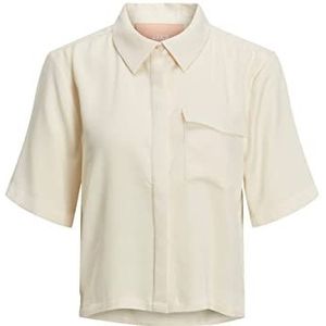 JACK & JONES Jjxx Jxlark Satijnen Ss Shirt Sn Damesblouse, Beige