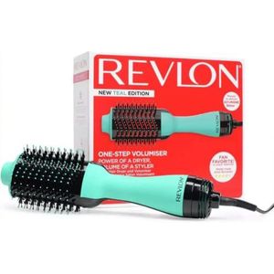 Revlon Haardroger en volumizer in één stap – blauwgroen editie