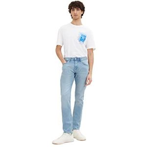 Jean TOM TAILOR Pier's Slim Jeans Denim Piers Slim-Jeans voor heren (1 stuk), 10117-denim blauw gebleekt gebruikt