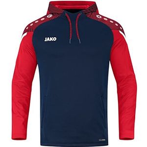 JAKO Performance Performance Sweatshirt met capuchon, marineblauw/rood, 164 cm, uniseks, kinderen, marineblauw/rood, 164, Navy/Rood