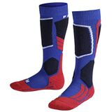 FALKE SK2 Skisokken anti blaren, medium padding merinowol sportsokken kinderen blauw - Maat 23-26
