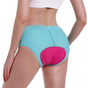 FEIXIANG Fietsshorts voor dames, fietsondergoed, gevoerd, 4D, gel, onderbroek, MTB, sneldrogend, fietsbroek