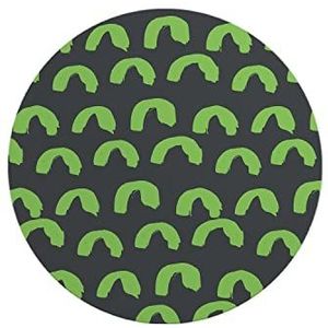 Questo Casa, Ronde muismat met antislip onderkant voor kantoor en thuis, diameter 22 cm